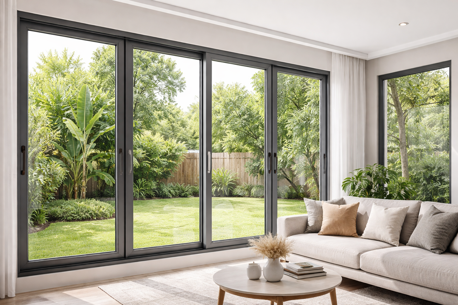 Tingkatkan estetika hunian dengan jendela aluminium modern yang kuat, tahan cuaca, minimalis, elegan, dan sangat mudah dirawat.