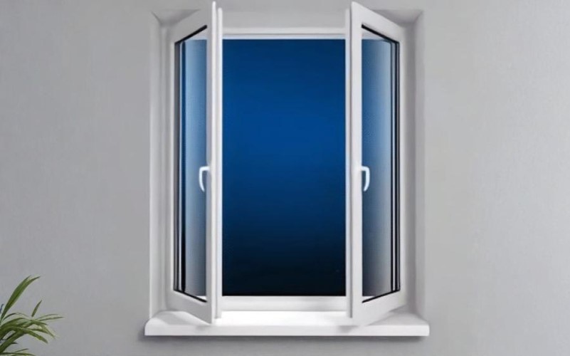 Pemasangan kusen aluminium minimalis warna hitam oleh tenaga ahli di perumahan Bekasi.