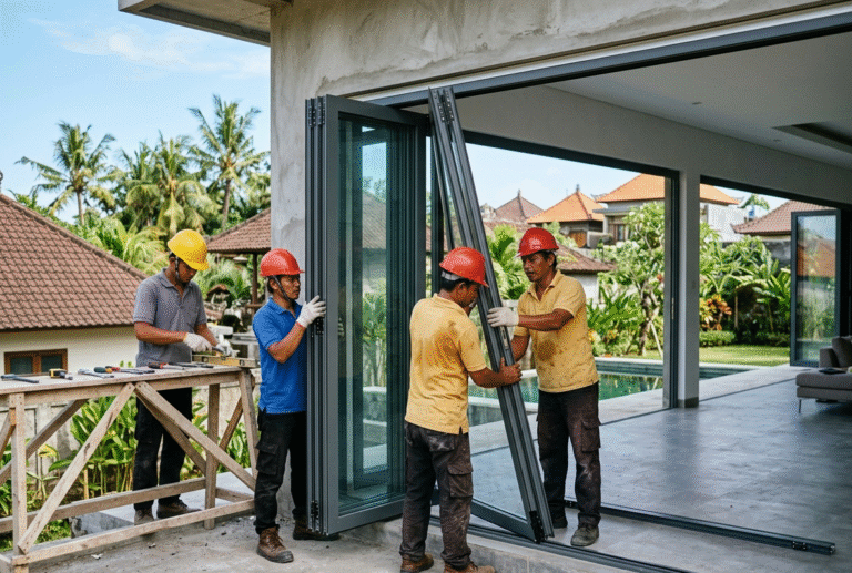 Pintu Lipat Alumunium Di Denpasar Efisien Mengatur Ruangan Jadi Luas